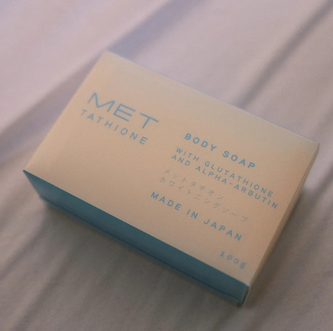 Met Tathione Whitening Soap with Glutathione and Alpha-Arbutin (100g)