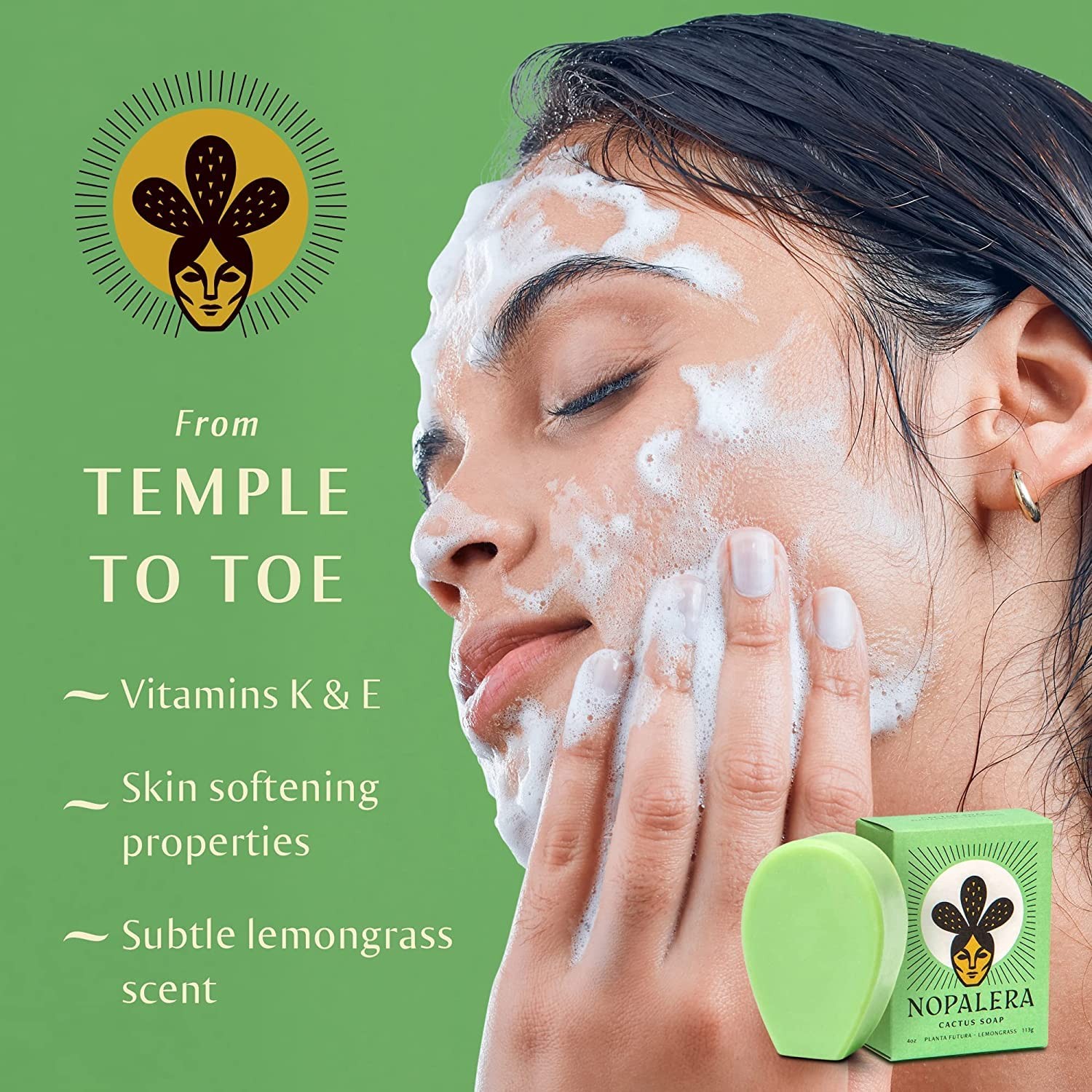 Bar Soap, Lemongrass Essential Oils – Natural Body and Cleanser, Moisturizing…
