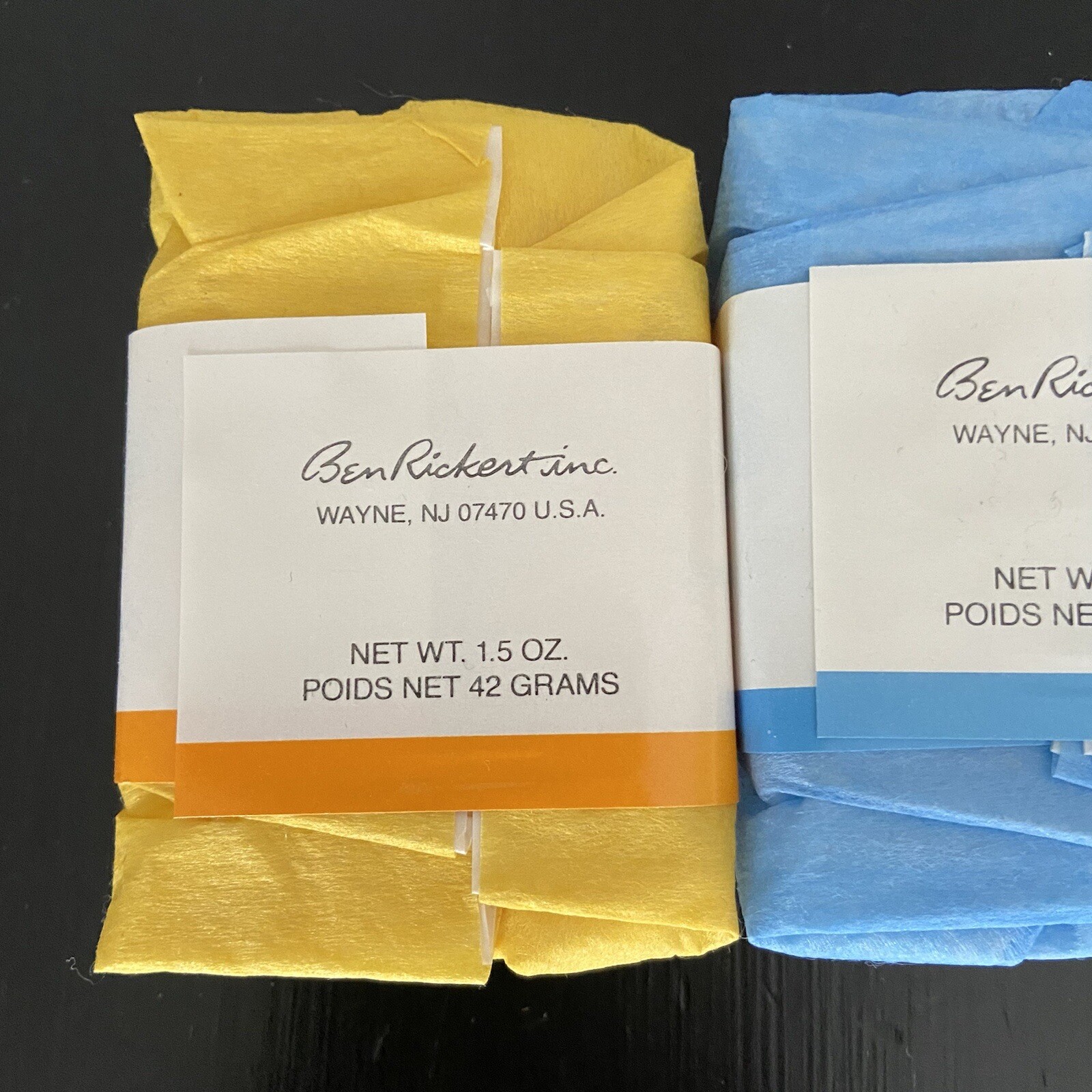 VTG Ben Rickert Inc. Set Of 3 Perfumed Bar Soaps Lavender Periwinkle Tulips