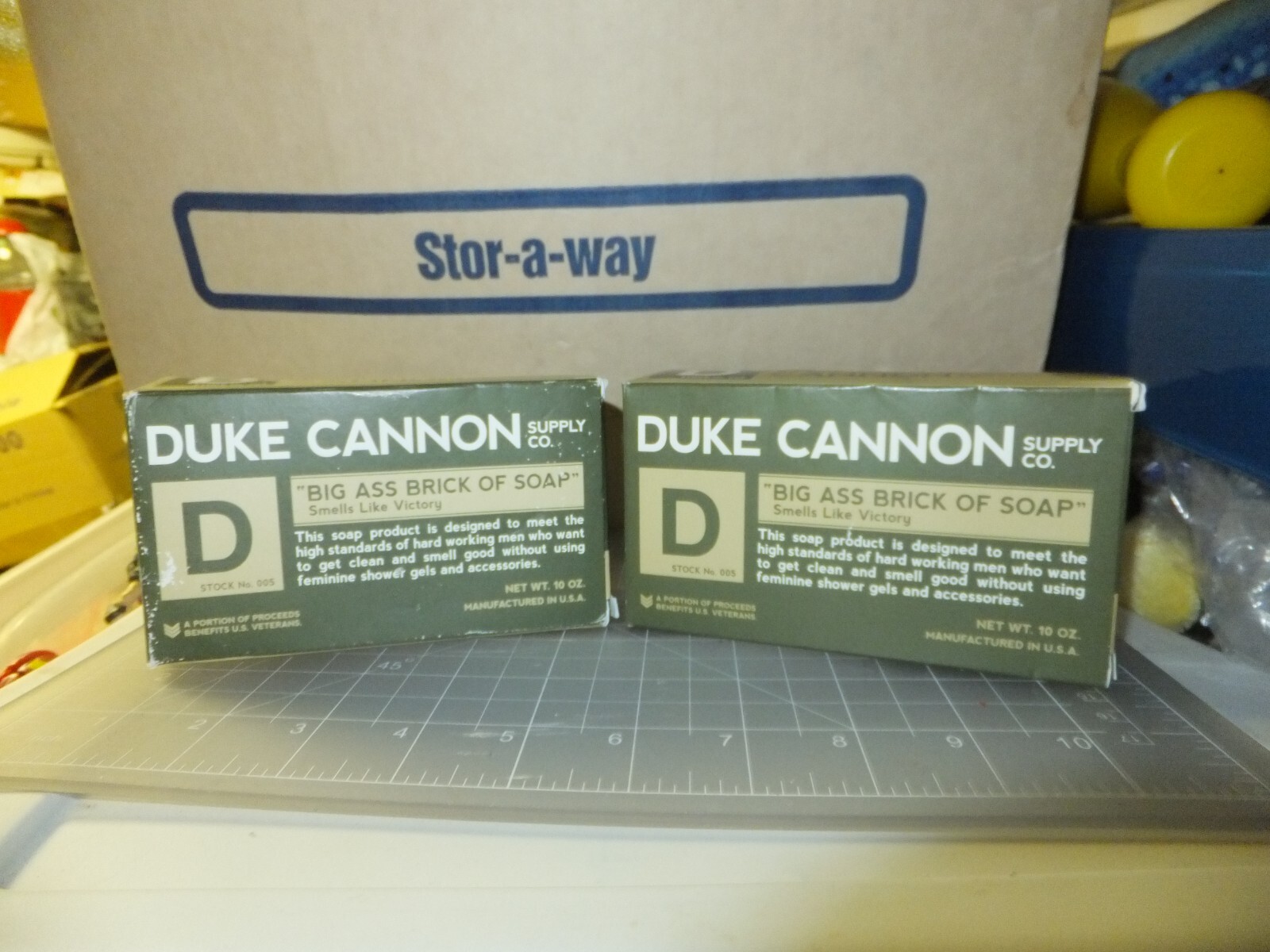 2 New Duke Cannon 10 oz Large Bar Soap Big Brick of Soap Smells Like Victory