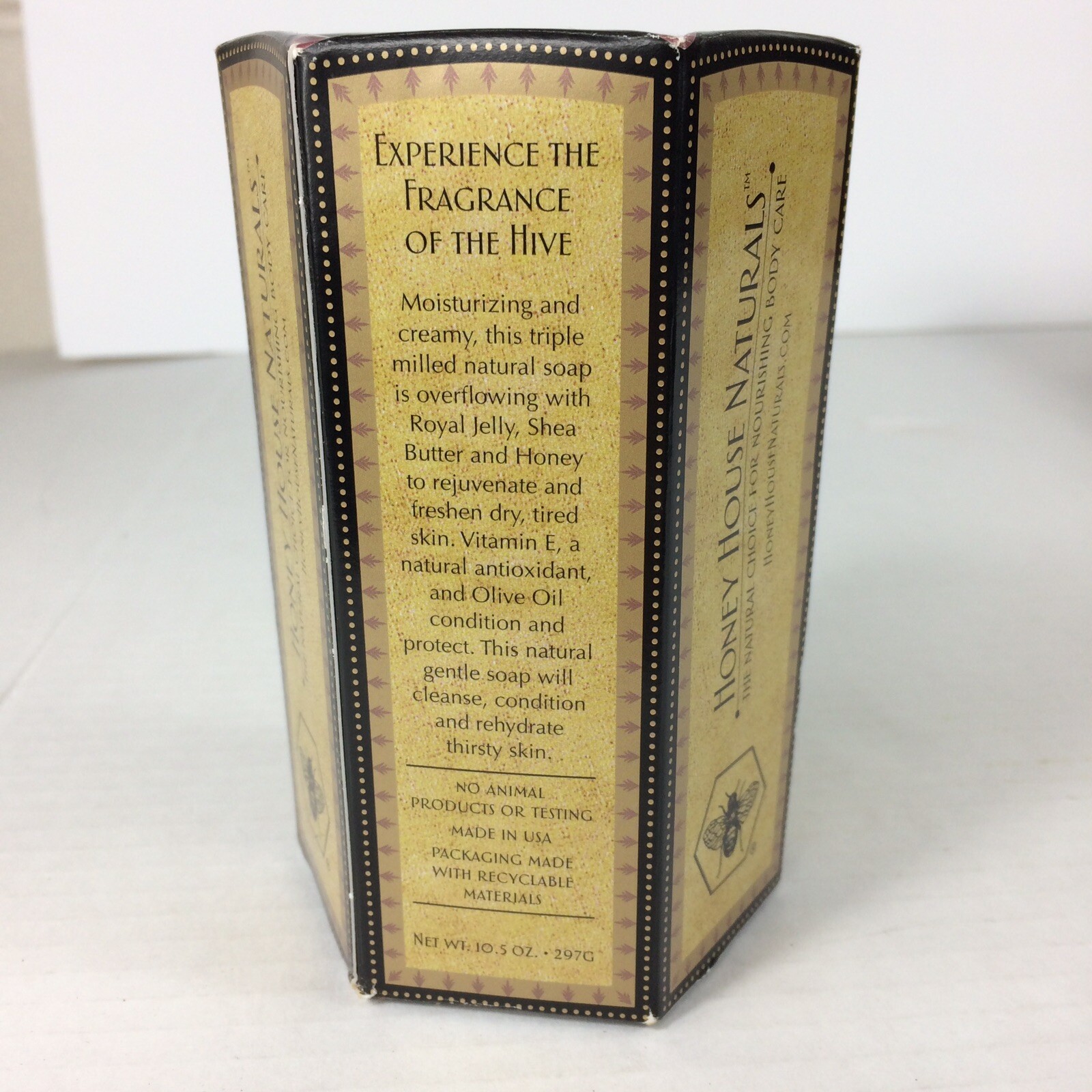 HONEY HOUSE NATURALS HONEY BLOSSOM BEE HIVE MOISTURIZING SOAP BAR 10.6 OZ.