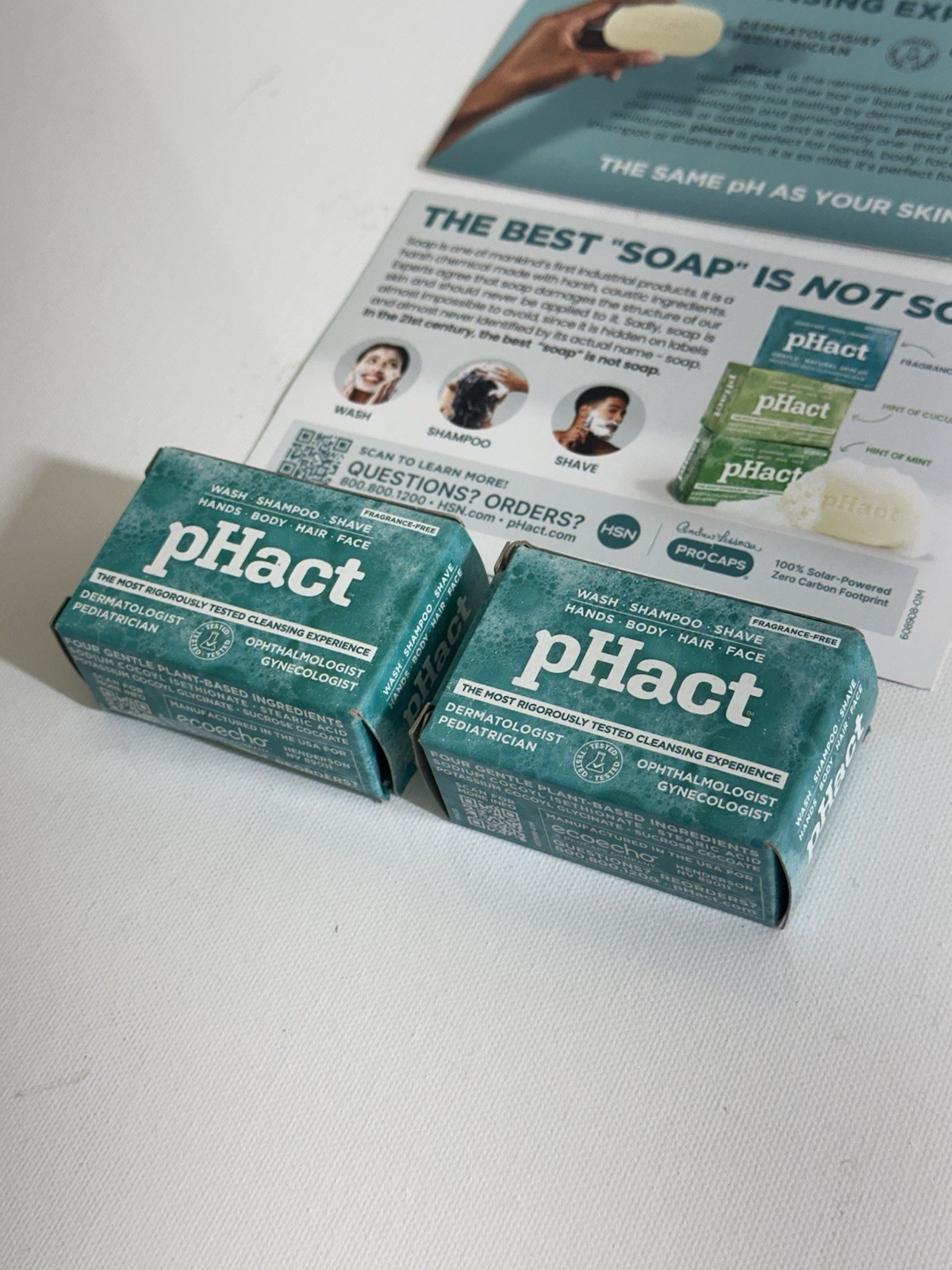 pHact Soap Free Moisturizing Cleansing Bar Lot Of 2