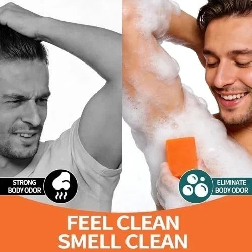 3 PACK Persimmon Soap Bar for Old People SmellNatural Deodorant Body Face Bar S