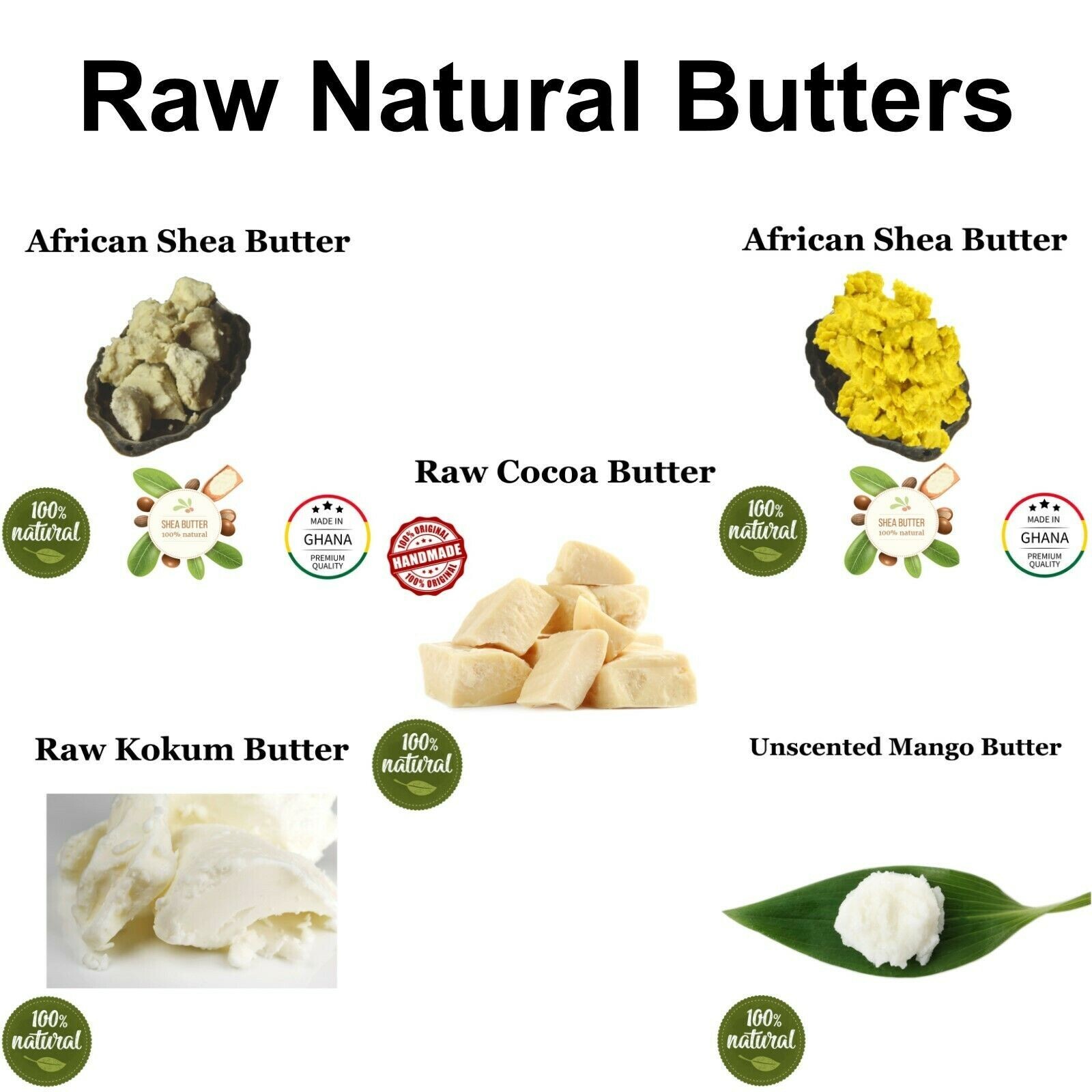 Raw African Black Soap 4 oz 100% Raw Unrefined Natural Organic Grade A Wholesale