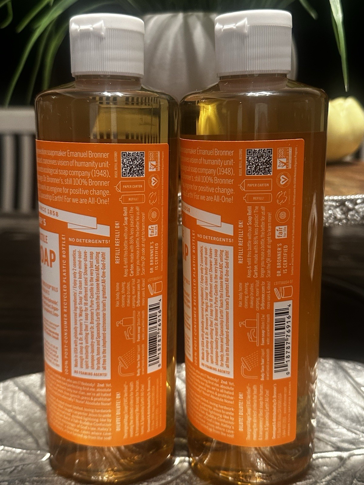 Dr. Bronner’s Magic Soap 2x – Tea Tree – Pure-Castile Liquid Soap – 16 oz