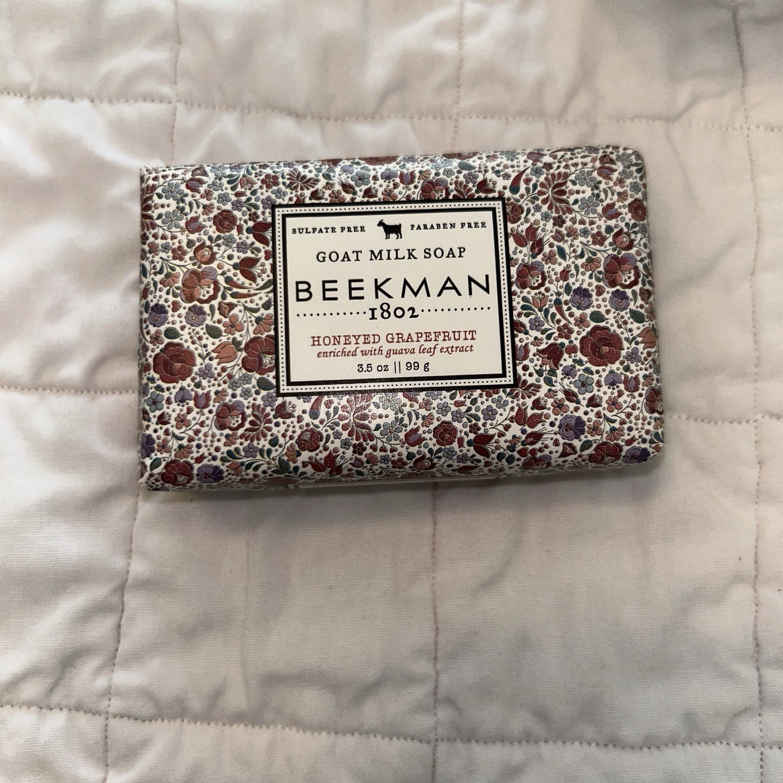 Beekman 1802 Honeyed Grapefruit Goat Milk Bar Soap 3.5 Oz Made In USA