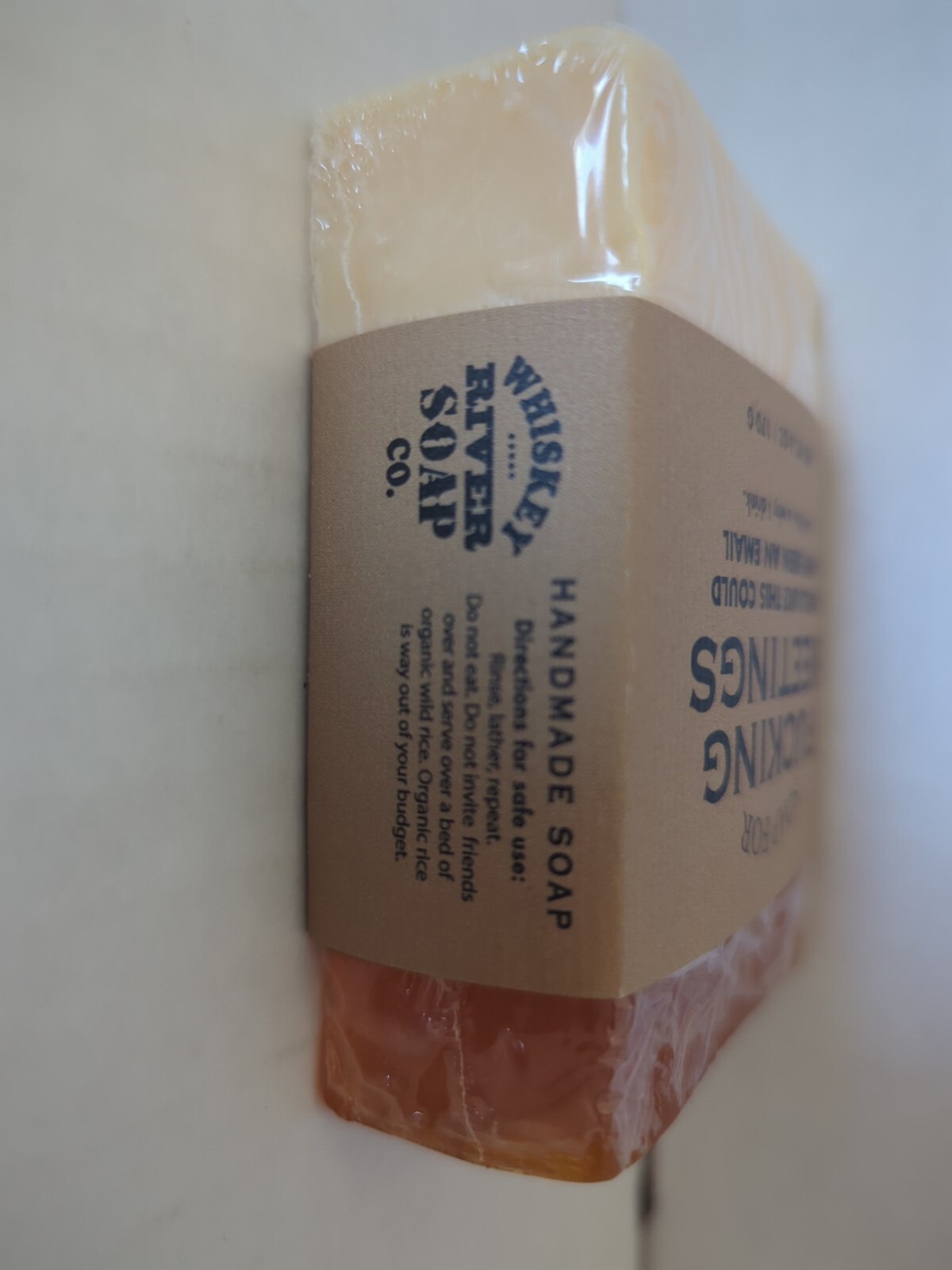 Whiskey River Soap Company – Vegan Novelty “Soap For F#$_ing Meetings”