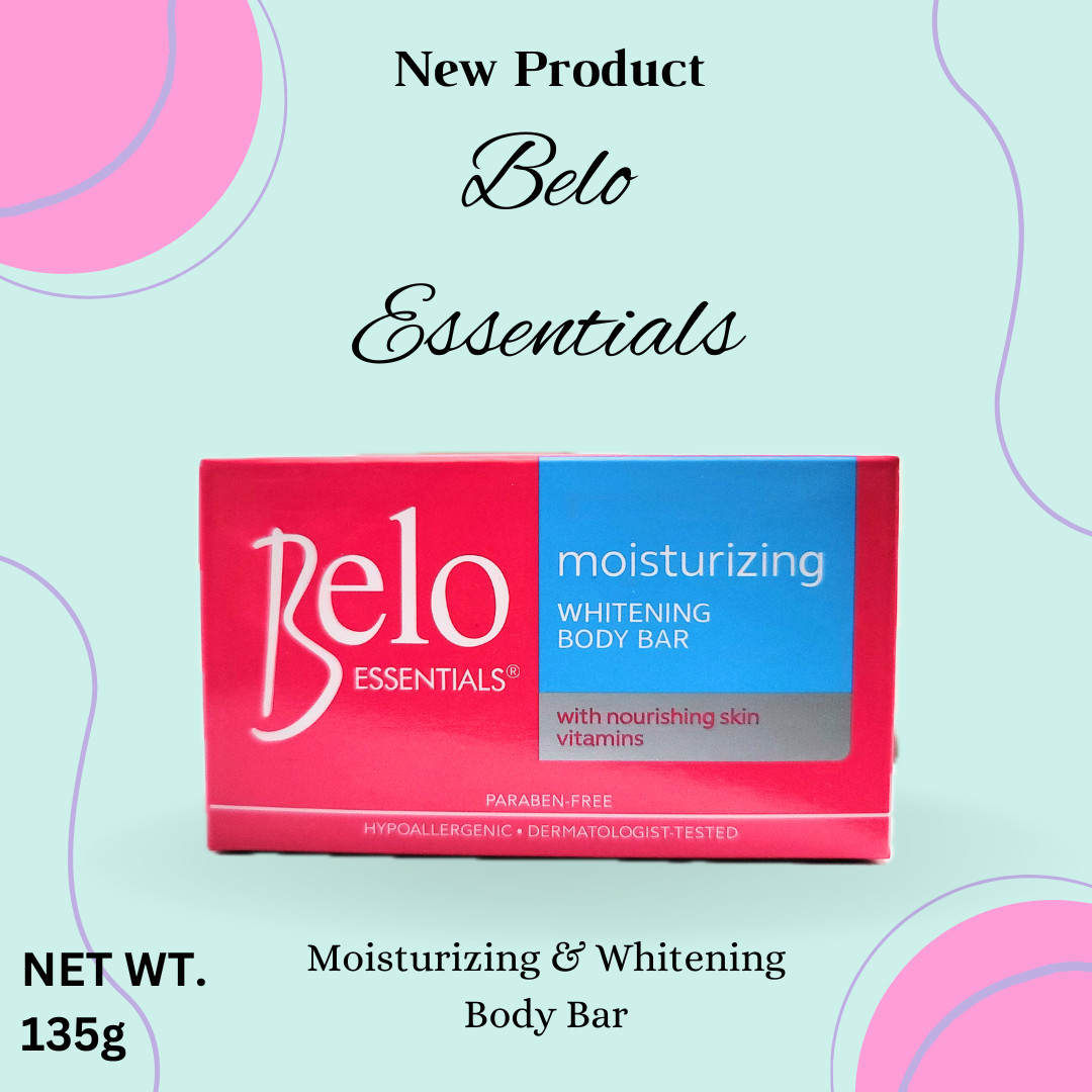 Belo Essentials Moisturizing Body Bar Soap (Blue) 135g 6-pack