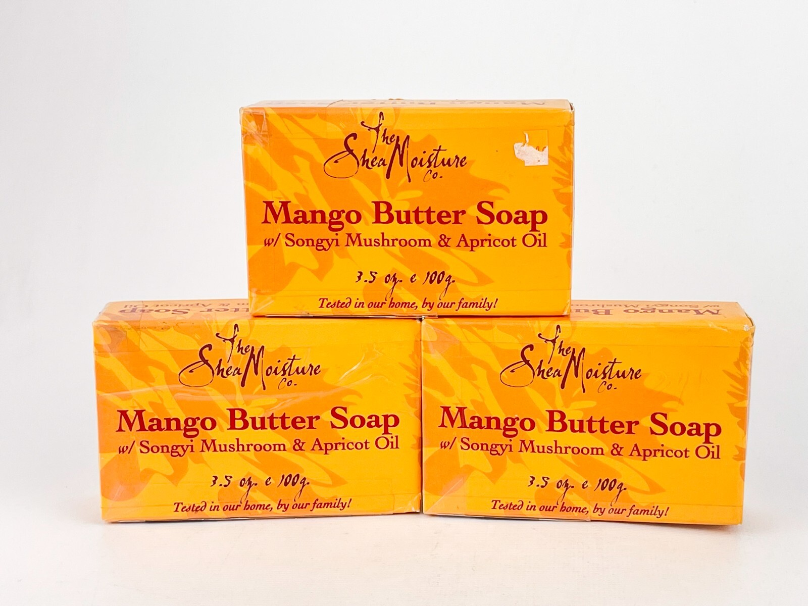 Shea Moisture Mango Butter Soap Songyi Mushroom Apricot Oil ORIGINAL Lot Of 3