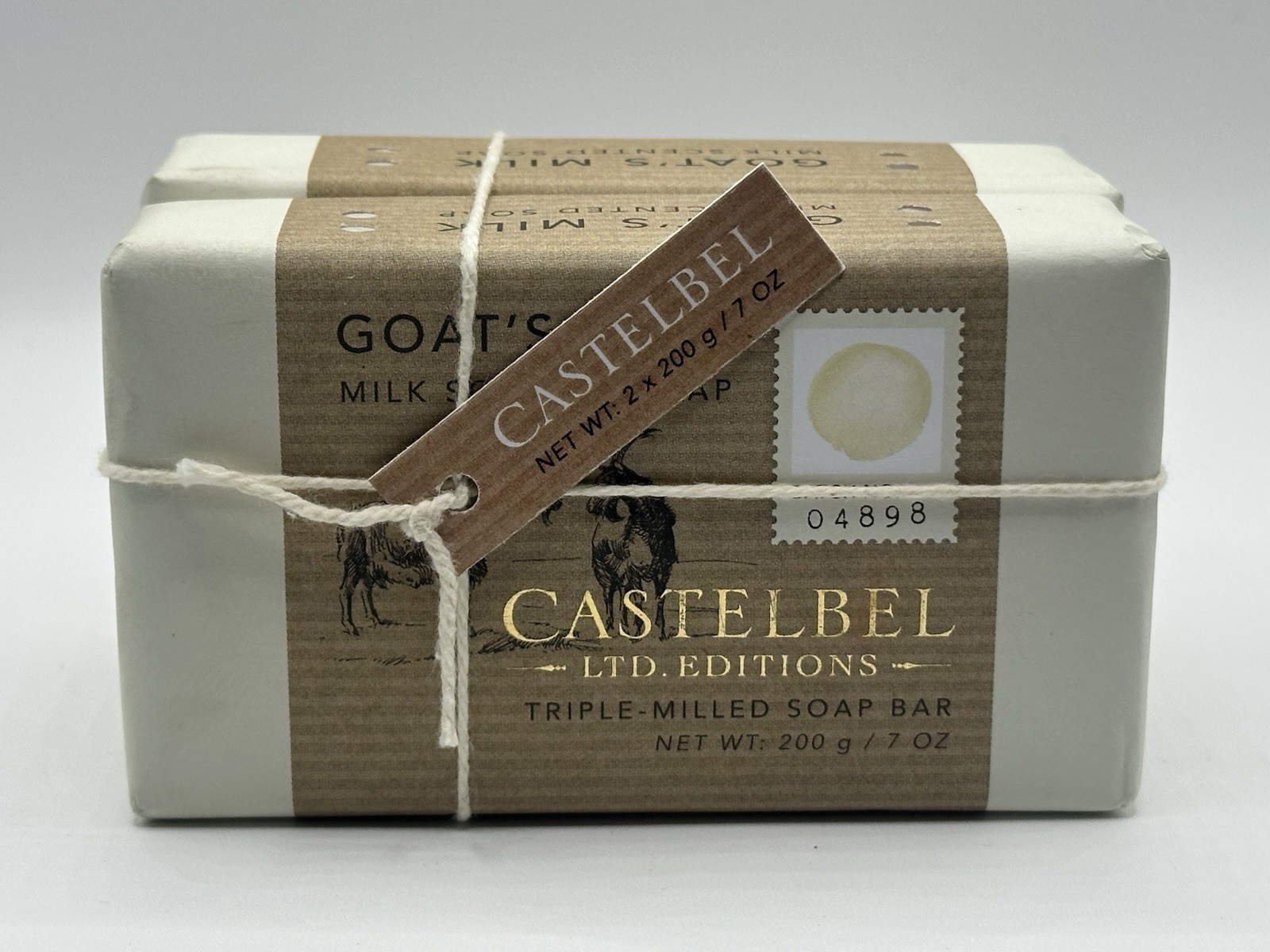 Castelbel Goat’s Milk Soap Set of 2 x 200g Bars Made in Portugal Ltd Edition NWT