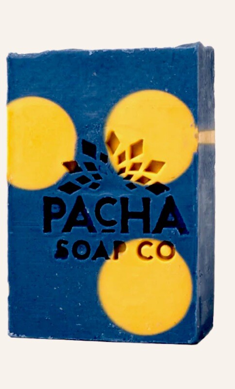 NEW! 2 Bar Lot Pacha Soap LAVENDER & BLUE TANSY BAR SOAP! Best Skin Care Ever!