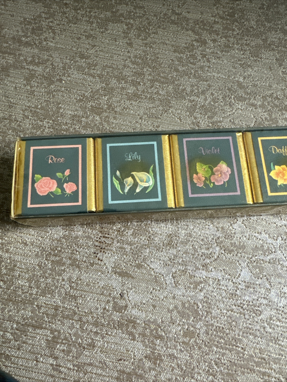 New Ben Rickert English Bath Cubes-, Rose,Lily,VioletDaffodil, Tulip And Violet