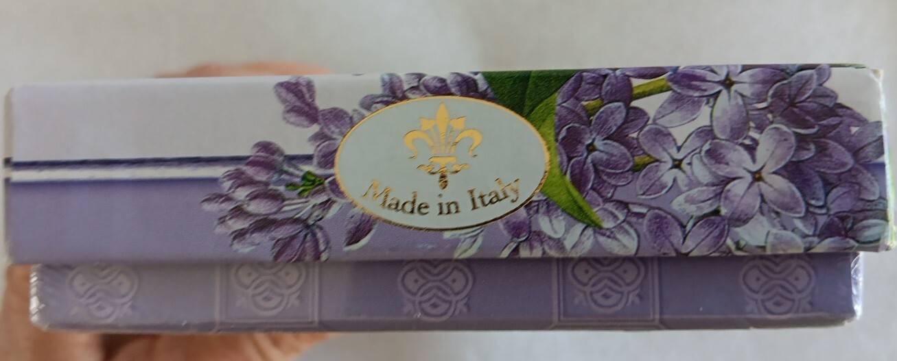 3 Handmade Italian Lilac & Lavender Soaps Saponificio Artigianale Fiorentino
