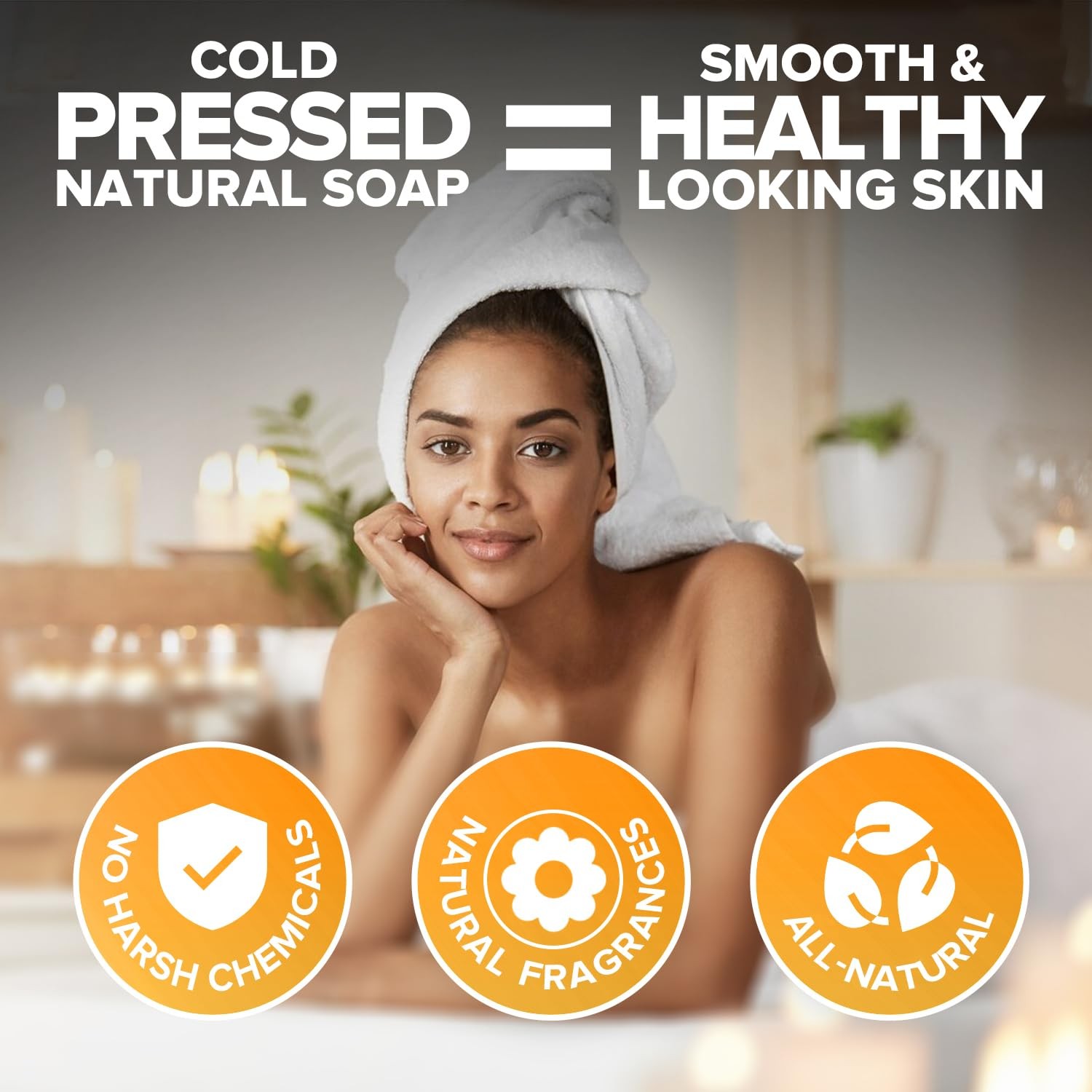 Organic Turmeric Soap for Dark Spots & Acne with Clove Bud (2 Packs) – Face &…