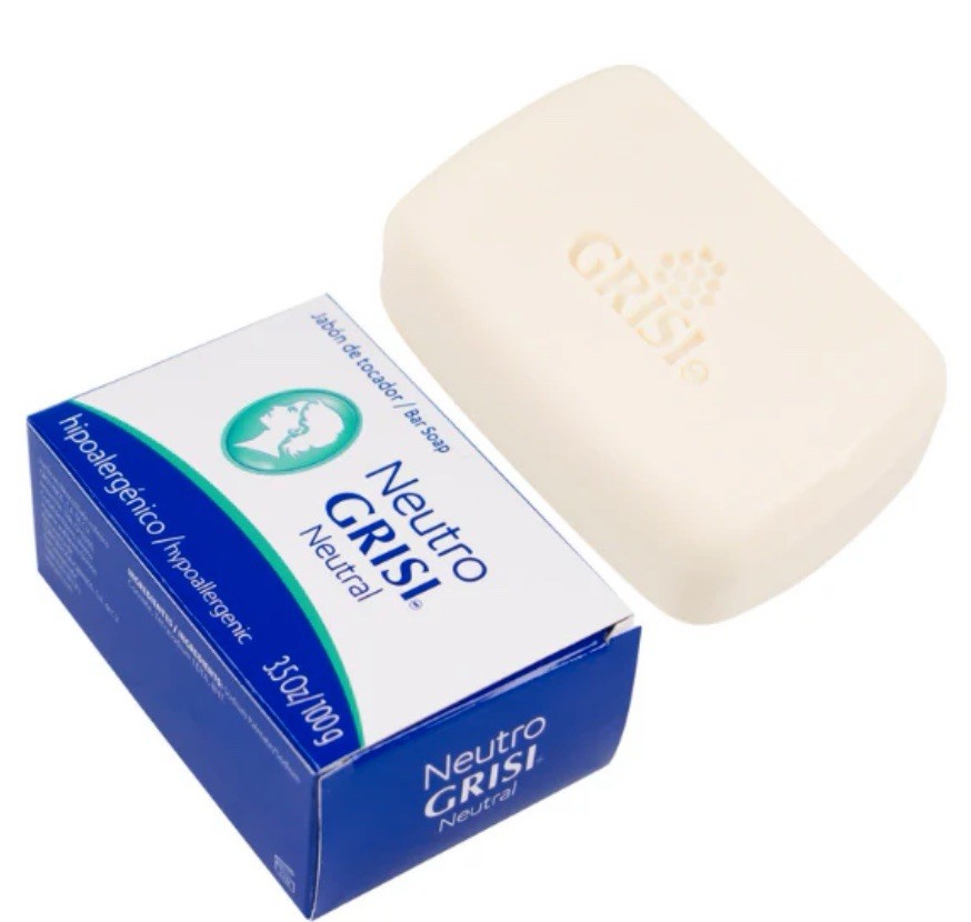 Neutro Grisi Neutral Soap 2.5 Oz Bars Pack of 4 Gentle Cleansing Formula