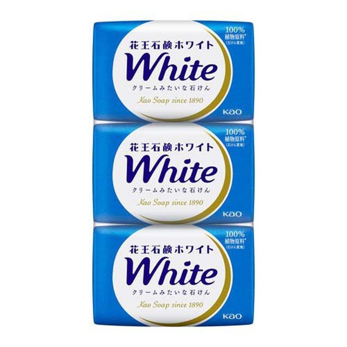 Kao White Soap, Regular Size, 255g