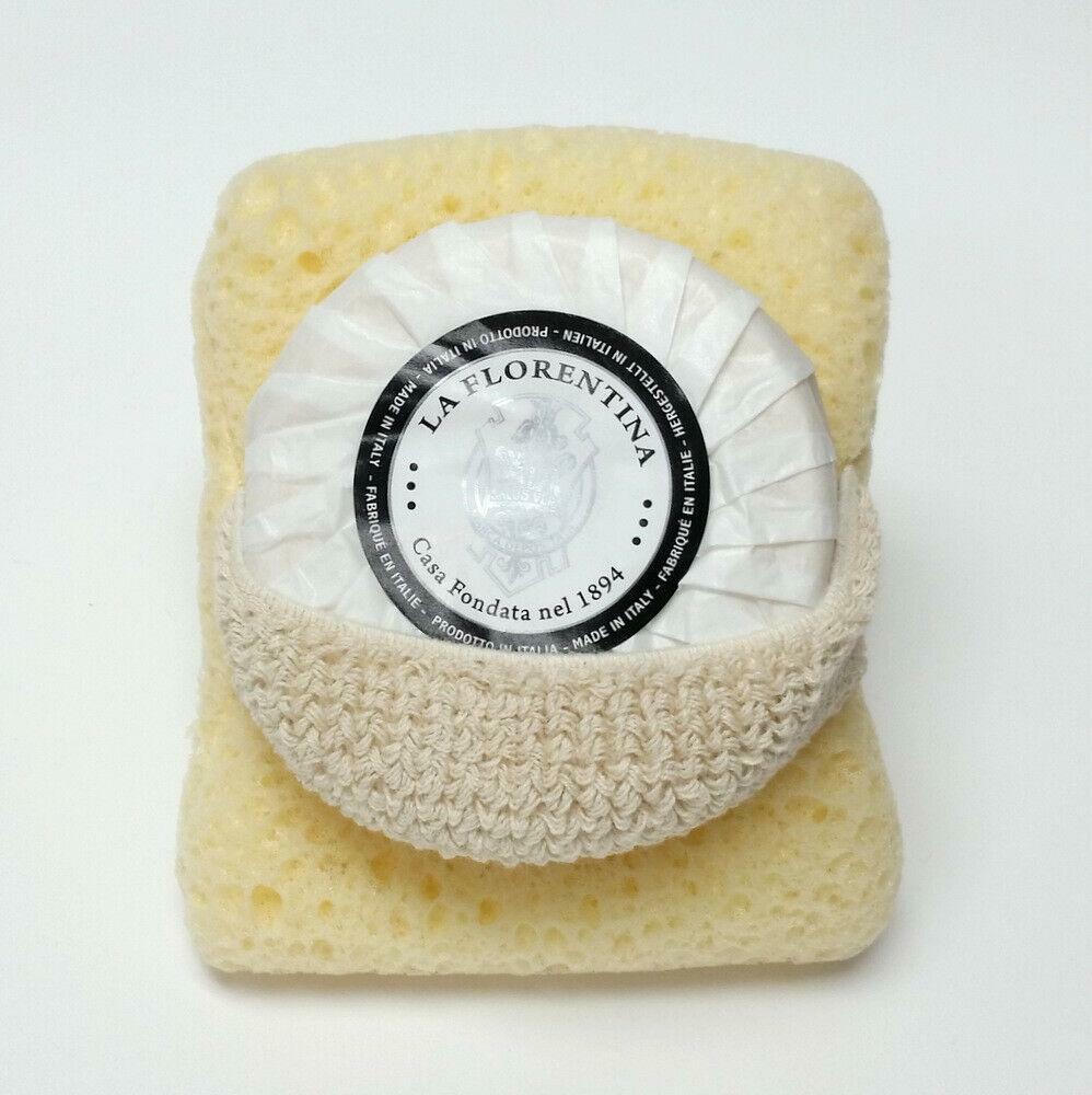 La Florentina Citron Acacia Soap & Sponge SET by Saponerie Mario Fissi