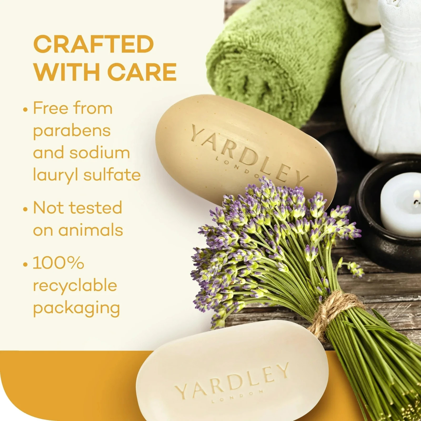 Yardley Oatmeal & Almond Bath Bar Soap 4.25 oz, 12 Pack, Moisturizing Bar Soap