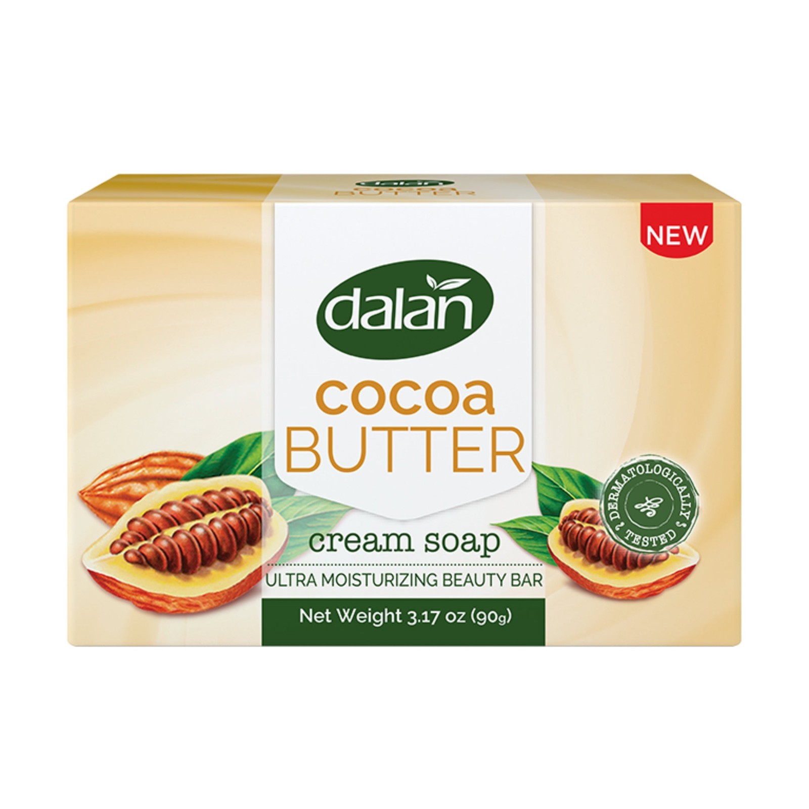 Dalan Cocoa Butter Cream Soap Bar, 9 Bars x 3.17oz Each