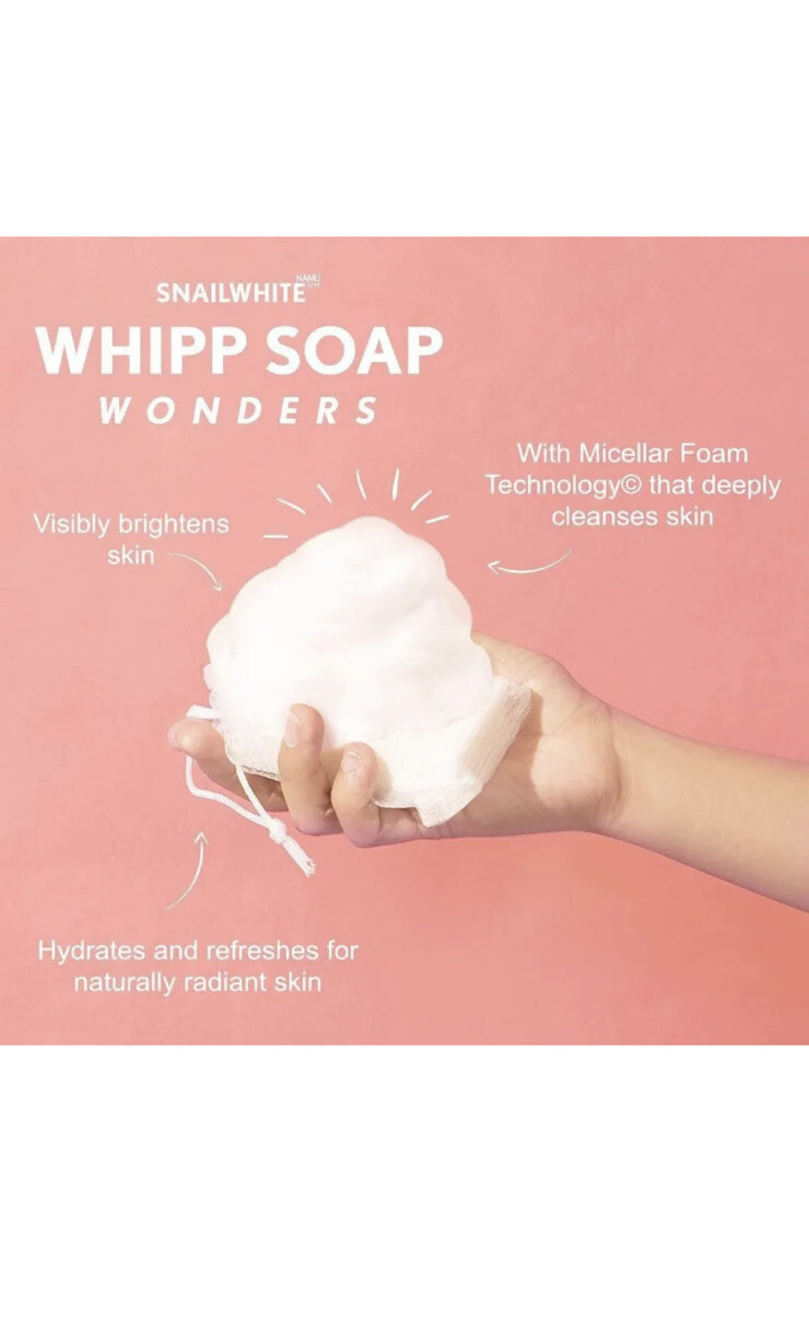 Snail Whit Whipp Soap Foam Wash Face Bar Facial With Softening Namu Life 100g