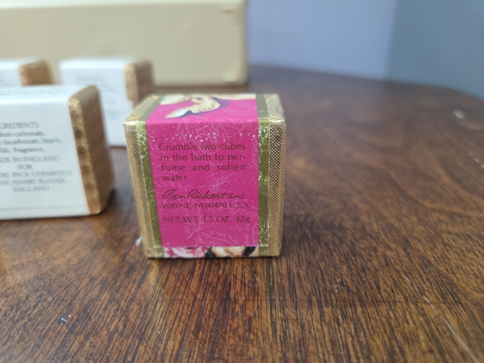 Ben Rickert Scented Bath Cube Multipack Jasmine Rose Lavender 1 1/3 oz MPN