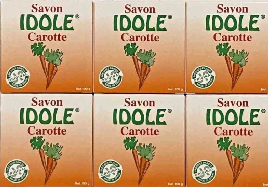 6 Pack IDOLE Carrot Soap 100g each Made In EU FREE SHIPPING