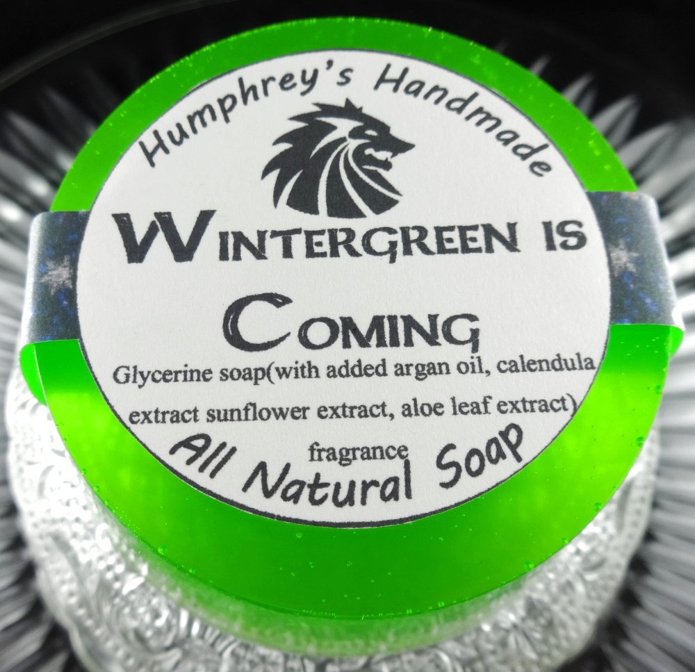 WINTERGREEN IS COMING Mint Soap Shave Shampoo Unisex Glycerin Essential Oil Mens