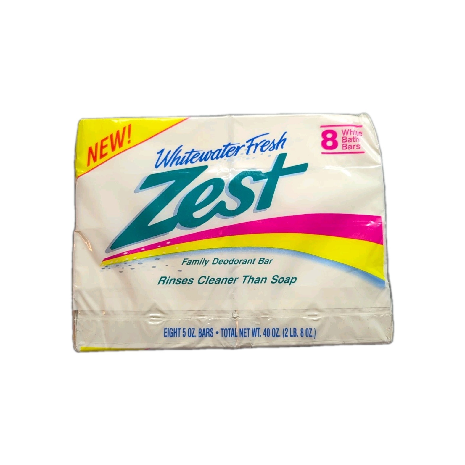 RARE VINTAGE 1992 WHITEWATER- FRESH ZEST SOAP~5 OZ BARS~8 LARGE BARS IN PACKAGE