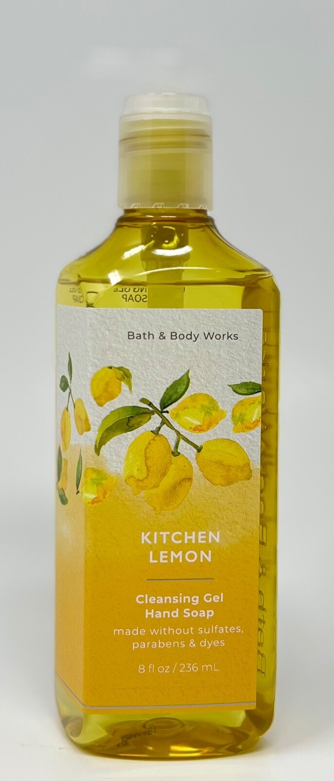1 NEW BATH & BODY WORKS KITCHEN LEMON CLEANSING GEL HAND SOAP WASH PUMP 8 OZ