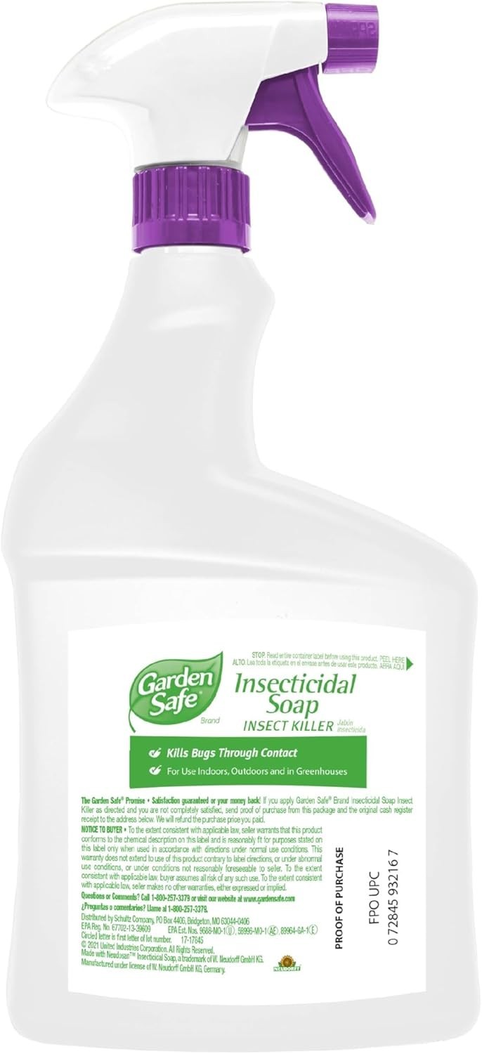Potassium Fatty Acid Insect Killer – 32 Oz Organic Soap for Vegetables & Flowers