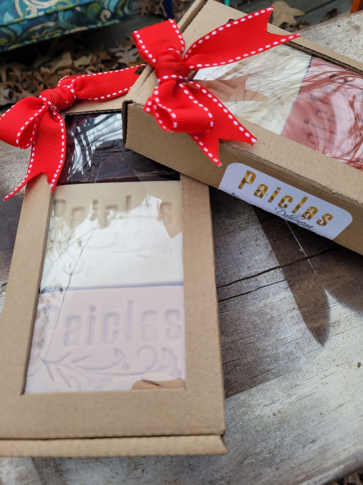 Handmade natural soap 3 bars assorted essential oils. A gift from God