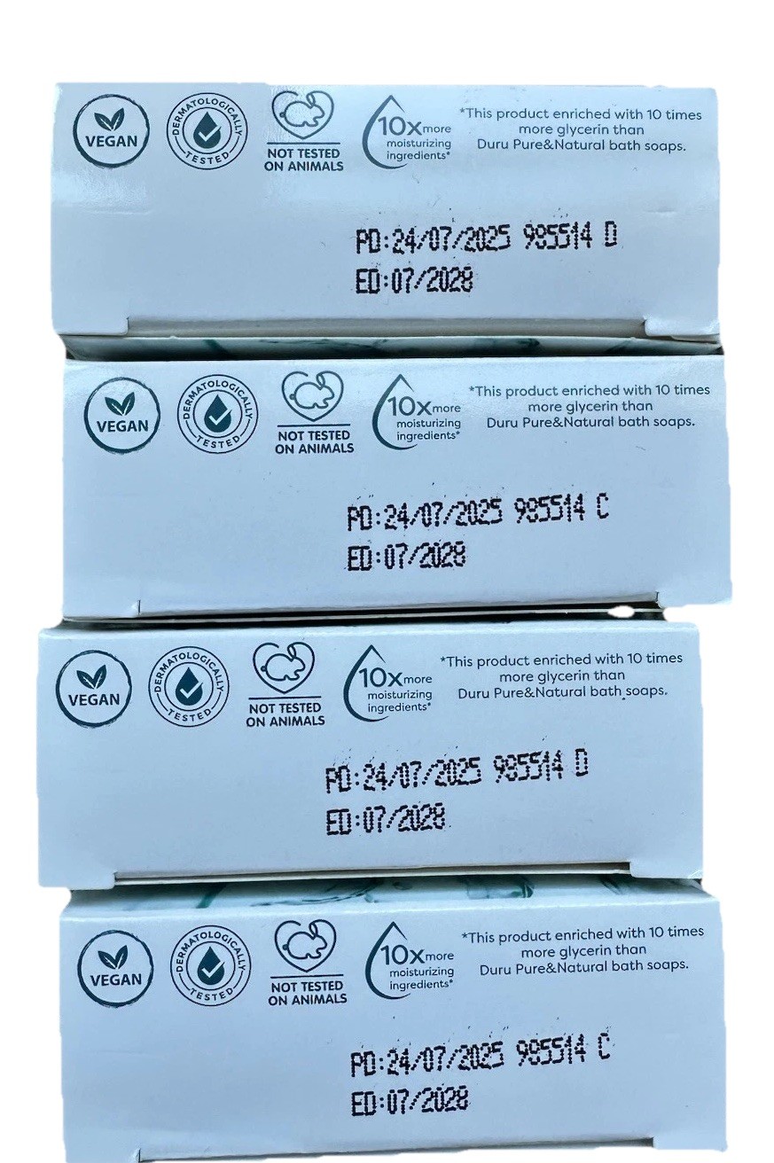 4x Duru Hydro Pure Micellar Body Bar Soap Transparent 3.75 oz Lot Exp: 07/2028