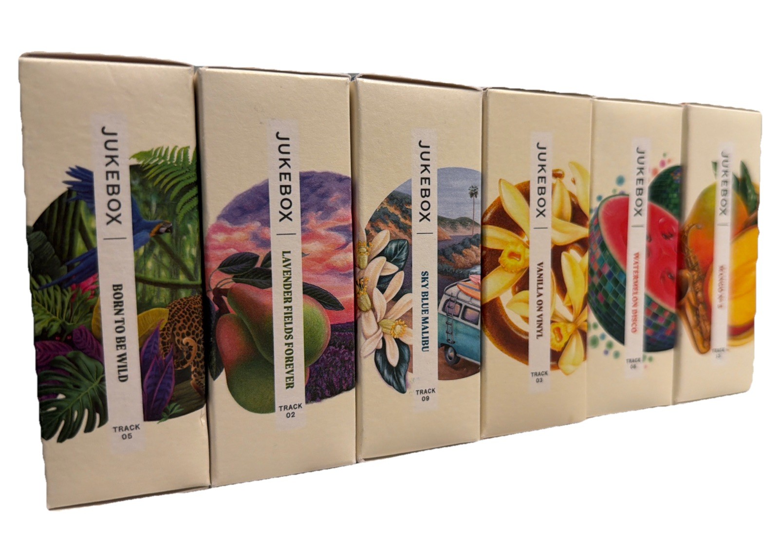 Jukebox by Dr Squatch Natural Body Soap Variety Pack 6 Bars 4.5oz Each