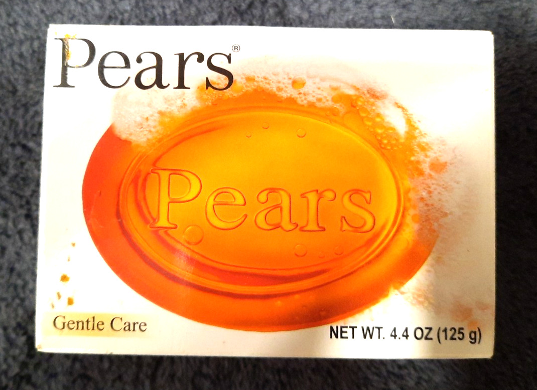 Pears Pure & Gentle Plant Oils Transparent Bar Soap Amber 3.5 oz Lot Of 3