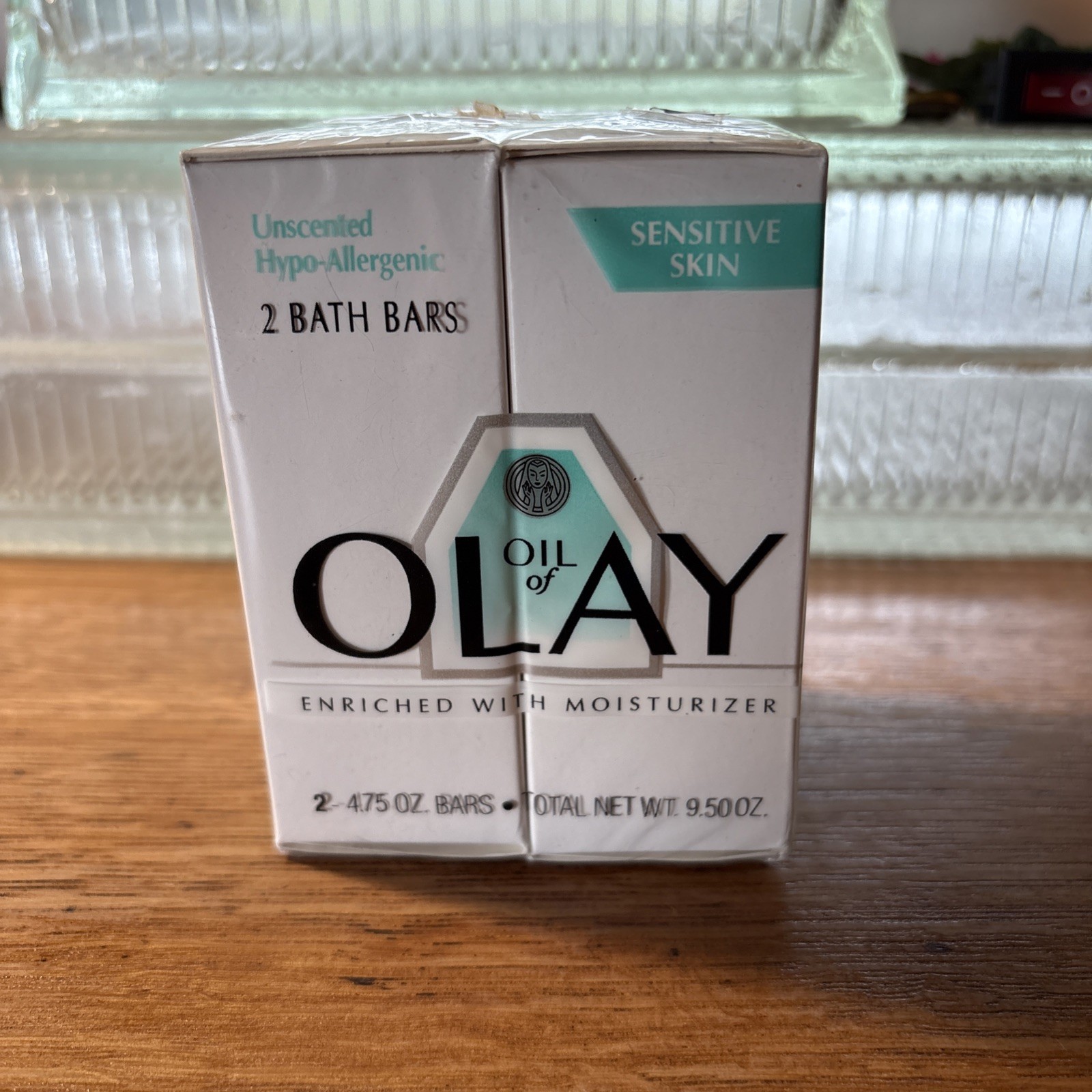 NOS VTG 2 PACK OIL OF OLAY SENSITIVE SKIN MOISTURIZER BATH BAR 4.75 oz SEALED