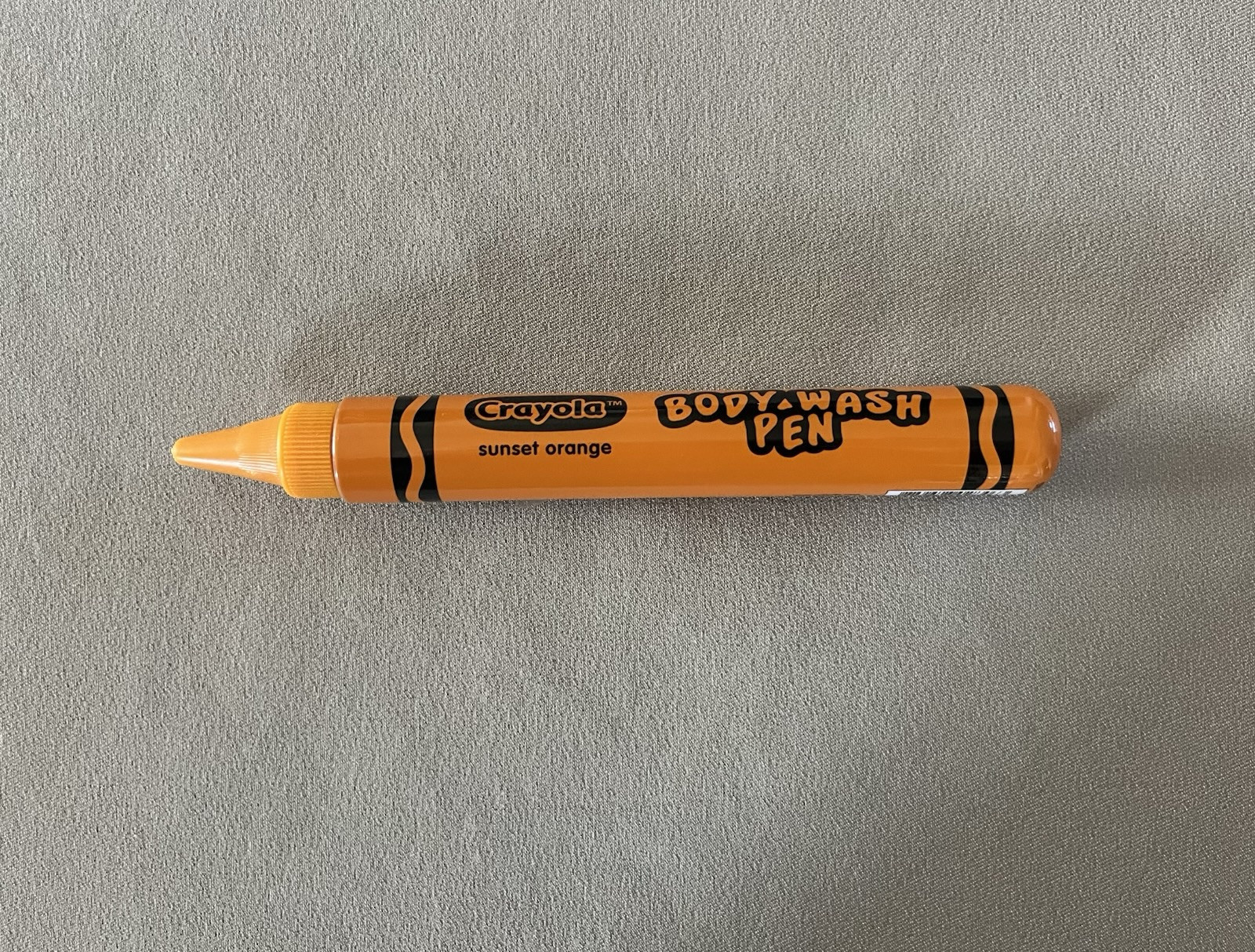 1.9 Oz. Crayola Bathtub Body Wash Pen In Sunset Orange, For Ages 3+, Brand New!