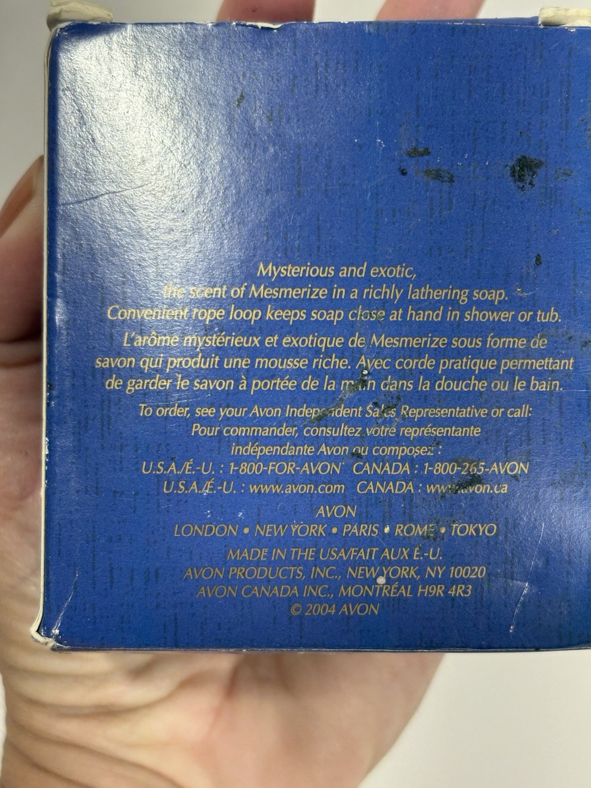 Avon Mesmerize Men’s Soap on a Rope 5 ounces New Old Stock Discontinued For Men