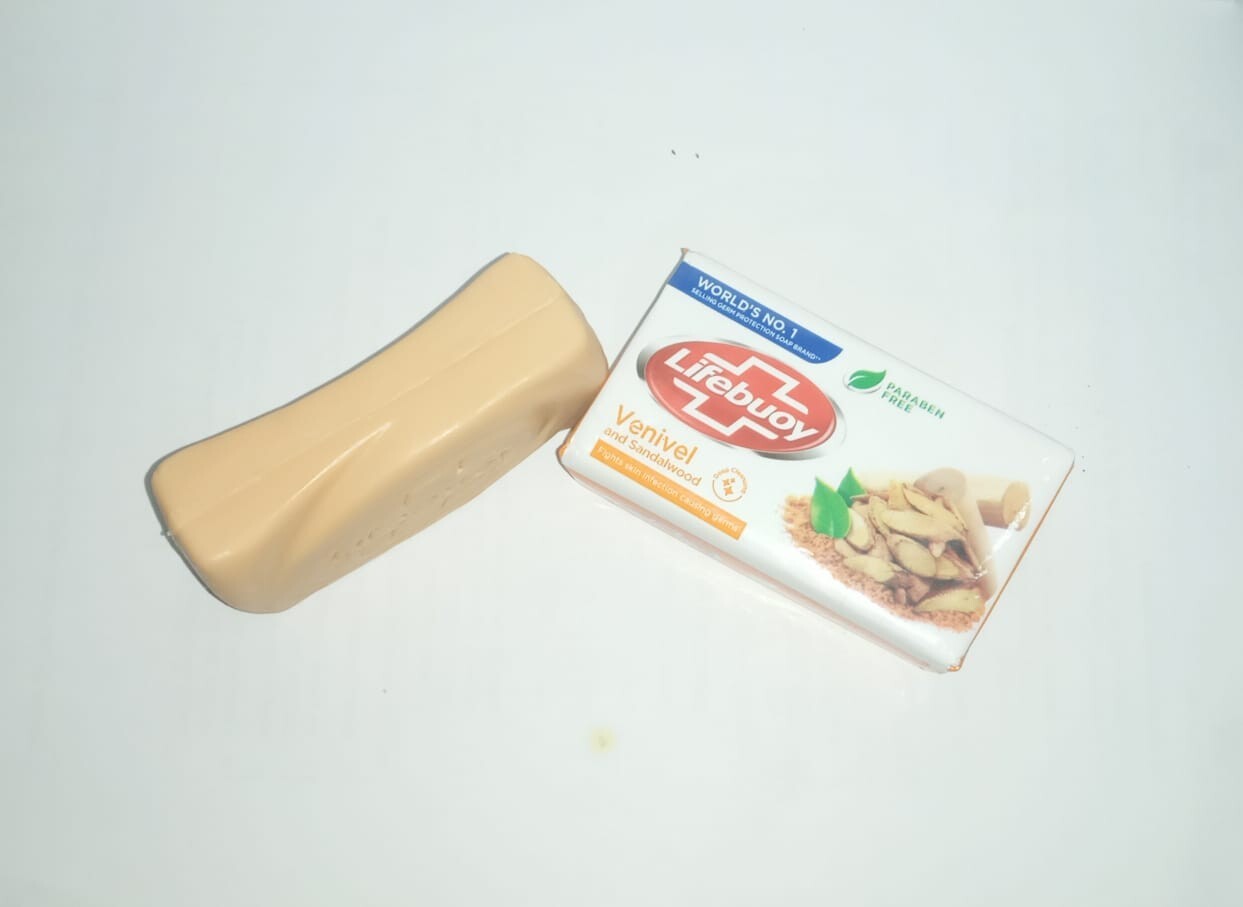 Lifebuoy Venivel and Sandalwood bar soap 100 g 100% Skin Protection Paraban Free