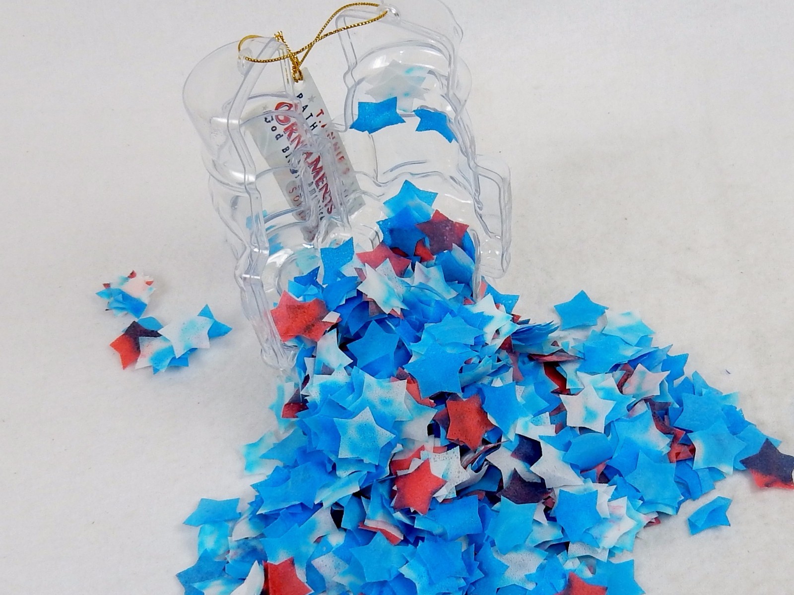 Toy Soldier Shape Bath Soap Ornament w/Colorful Confetti, Stocking Stuffer