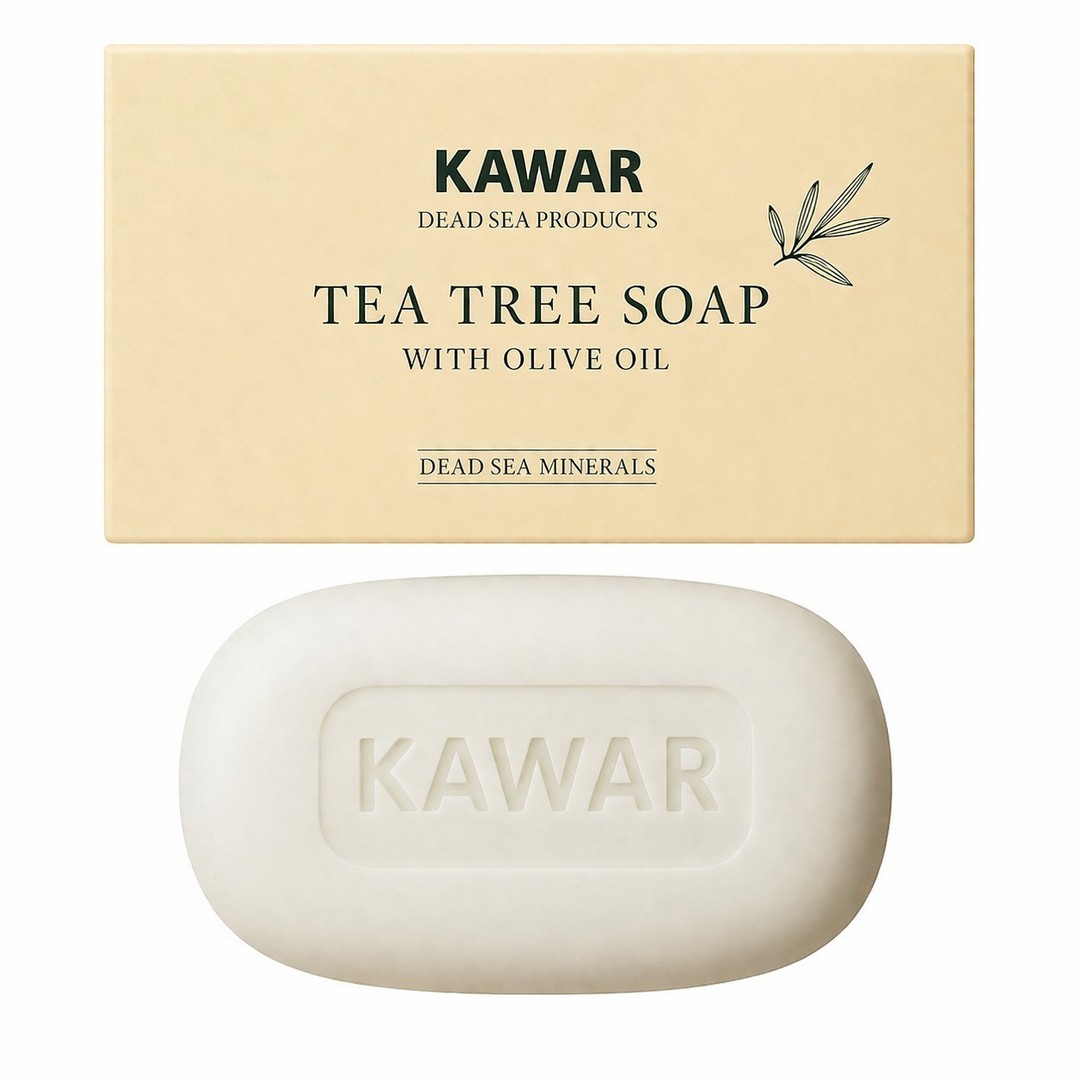 Kawar Tea Tree & Charcoal Soap – Purifying Dead Sea Mineral Treatment 120g 🥇