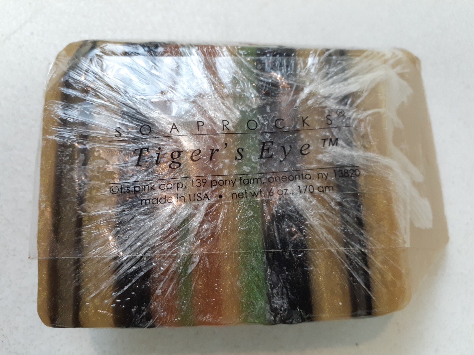 Soap Rocks Tiger’s Eye Luxury Bar Soap 6oz TS Pink Corp Brand New SEALED 924