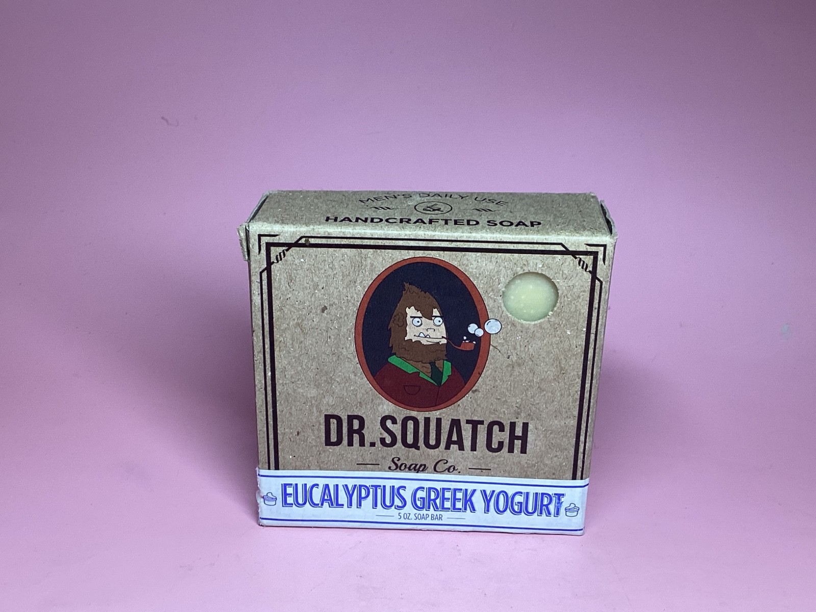 Dr. Squatch All Natural Bar Soap for Men Eucalyptus Greek Yogurt 5oz