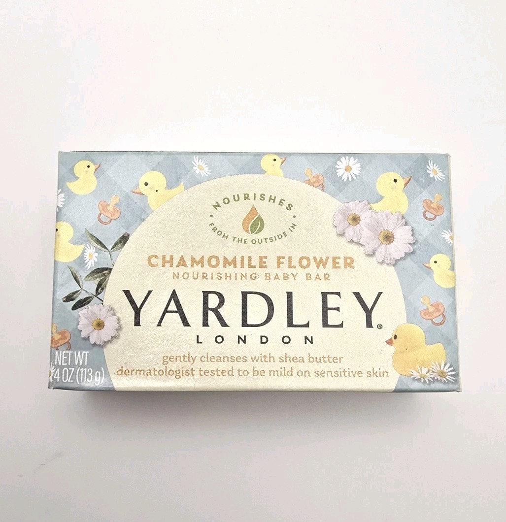 Lot of 4 Bars Yardley London Charcoal Chamomile Oatmeal Lavendar 4.25oz Each
