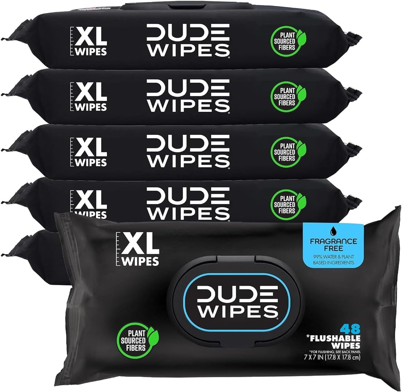 Extra-Large Unscented Flushable Wipes – 6 Pack for Comfortable Everyday Hygiene