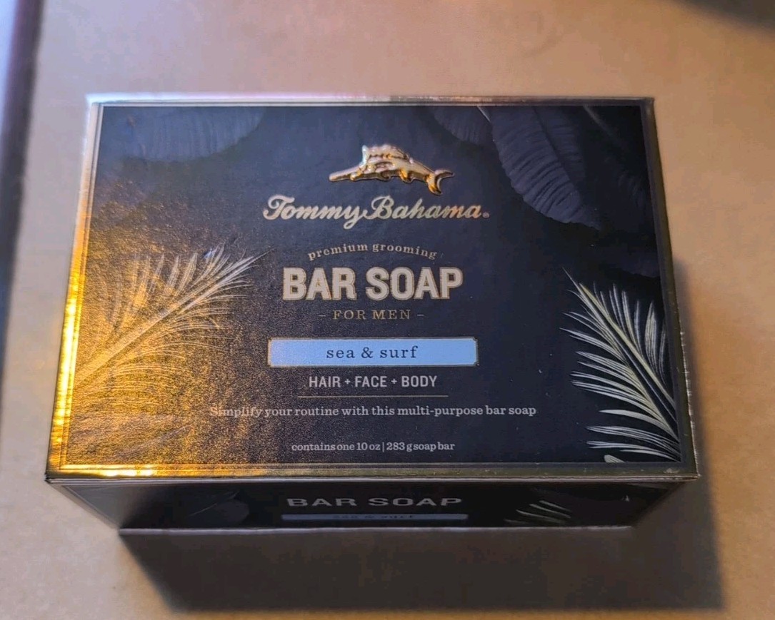 Tommy Bahama Bar Soap For Men Sea & Surf 10 Oz Hair Face & Body