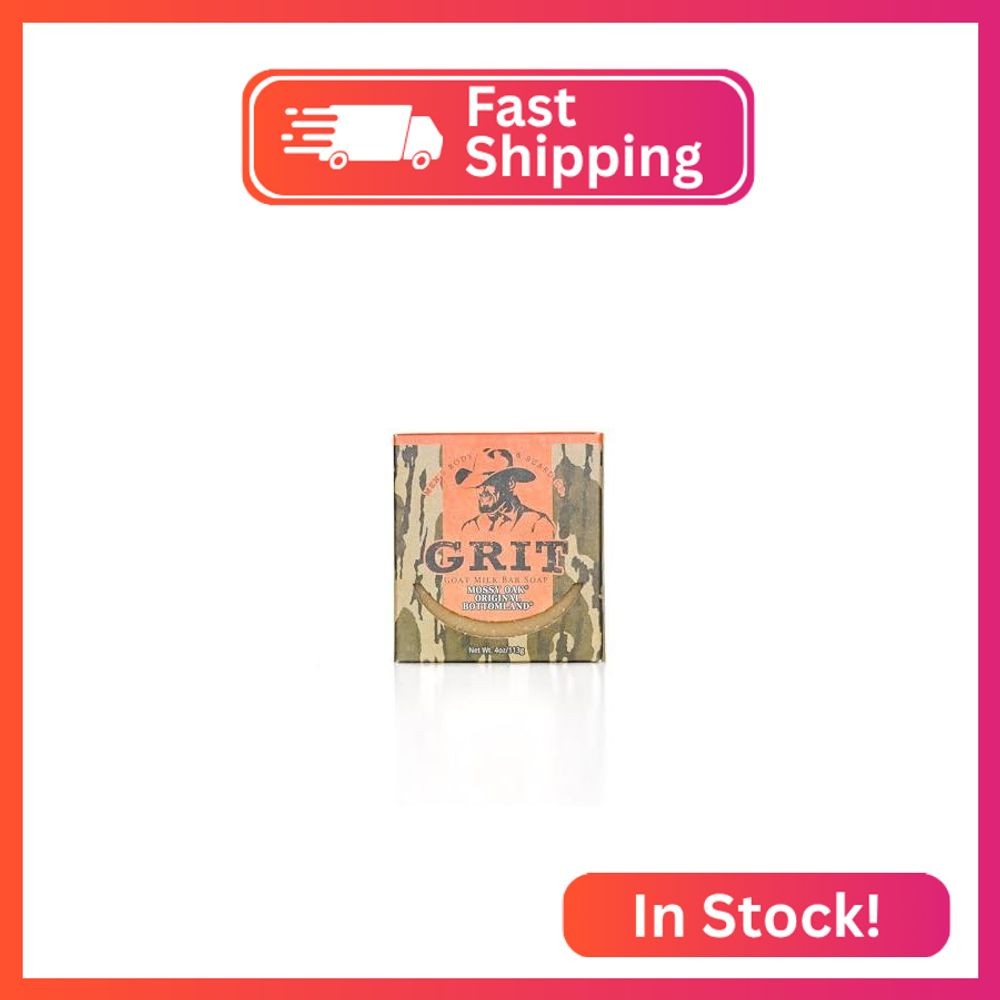 GRIT Goat Milk Soap Bar Oak OG Bottomland | Dye-Free Soap Bar | Enriched with No