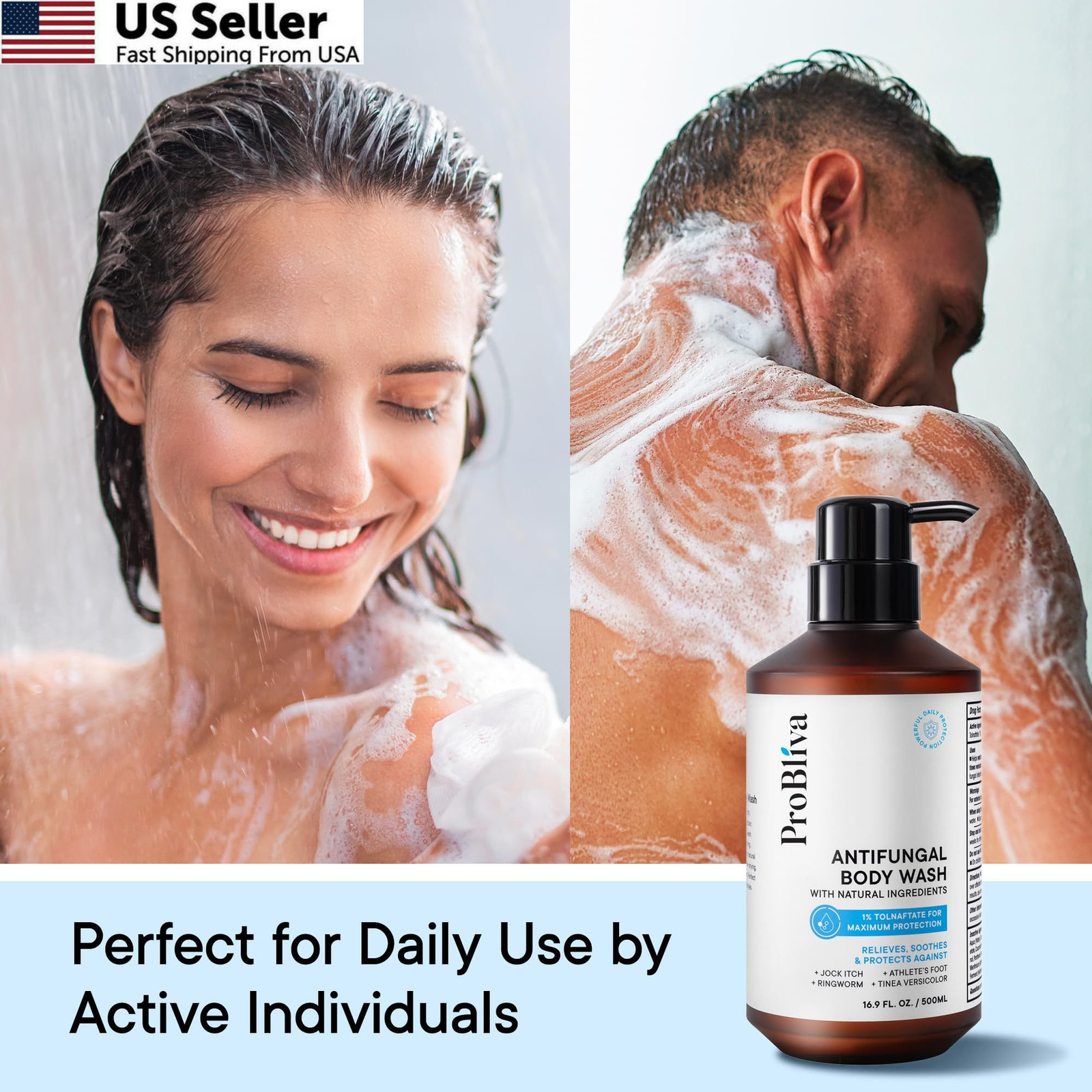 Antifungal Body Wash Treatment Soap – Antibacterial 16.9 Fl Oz (Pack of 1)