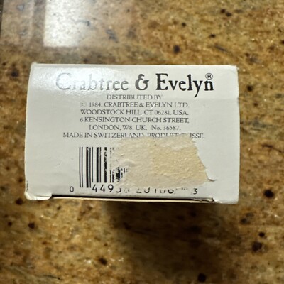 Vintage 1984 Crabtree & Evelyn London APRICOT KERNEL OIL SOAP 3.5oz 100g