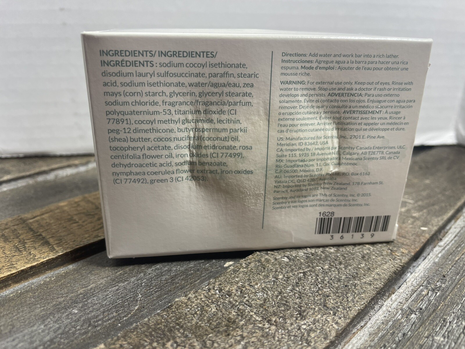 Scentsy No. 09 Fragrance Moisturizing Bar Soap Brand New In Damaged Box