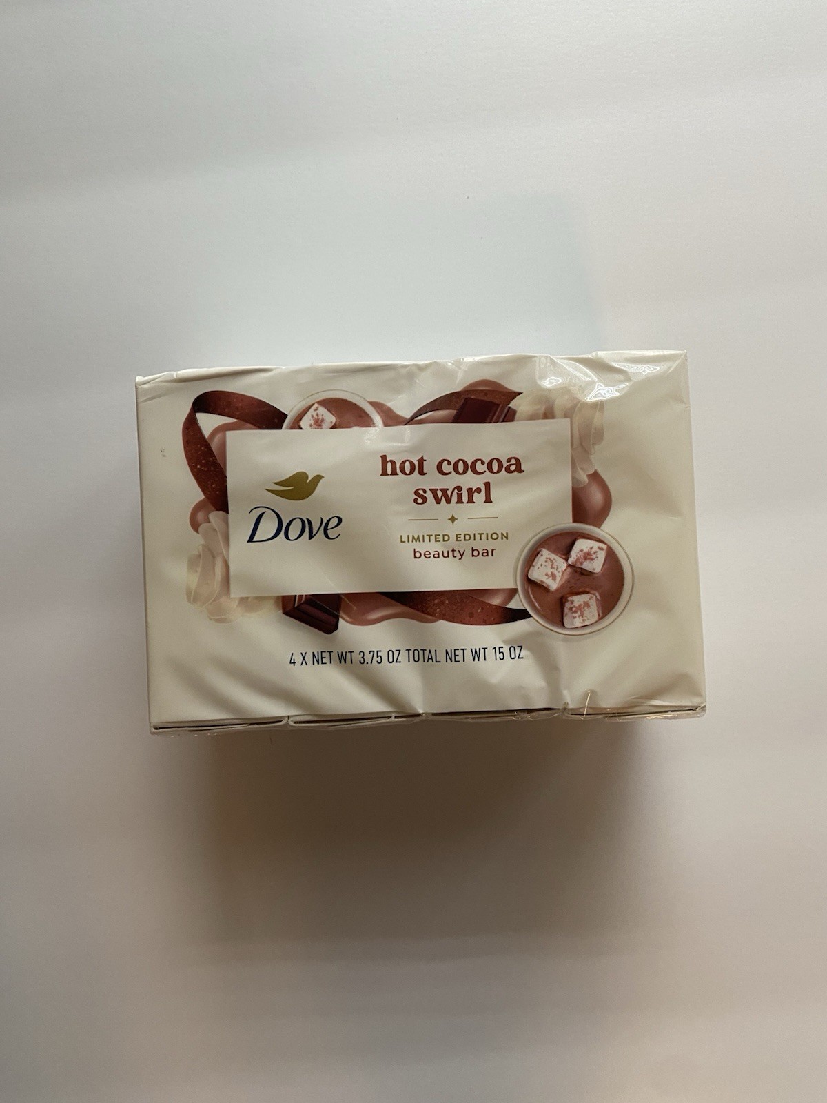 Dove Hot Cocoa Swirl Limited Edition Beauty Bar Multipack 15 oz Total